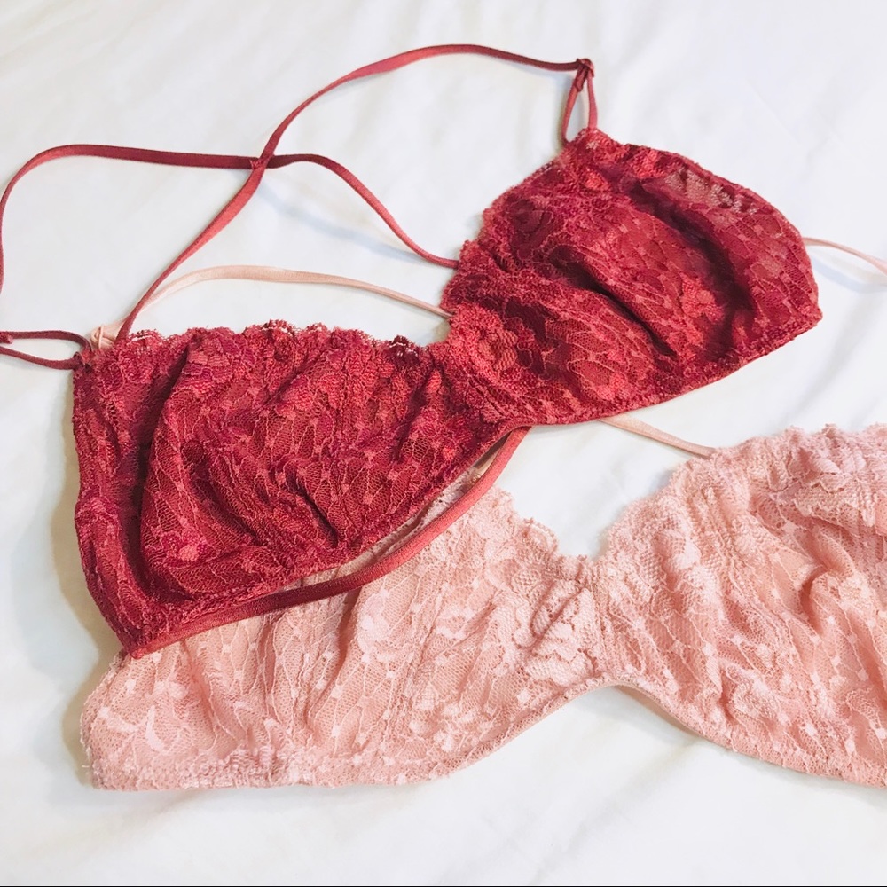 FP Red Essential Lace Bralette